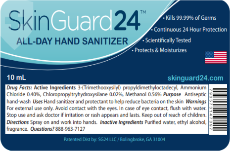 Image – SkinGuard24 All Day Hand Sanitizer, Spray Pocket Pen