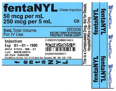 "50 mcg/mL Fentanyl Citrate (Preservative Free) Injection"