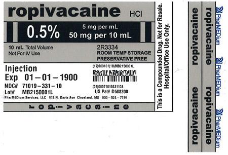"0.5% Ropivacaine HCl Injection (Preservative Free)"
