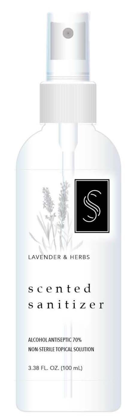 Photo 4 – Labeling, Labeling, SS Black and White Collection Lavender & Herbs Black and White Hand Sanitizer