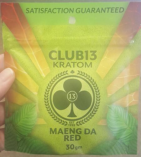 Club 13 Kratom Maeng Da Red, front label