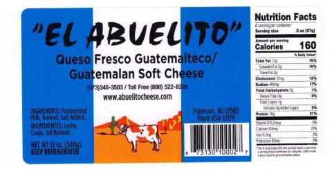 Label, El Abuelito Queso Fresco Guatemalteco