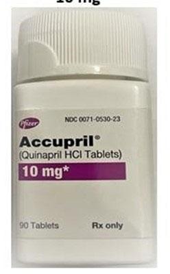 Product image Accupril (Quinapril HCL Tablets) 10 mg