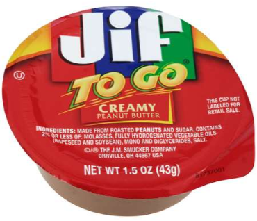 Photo 3 – Label, Jif to go Cup 1.5 oz