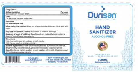 “Product label Durisan Hand Sanitizer 300 mL”