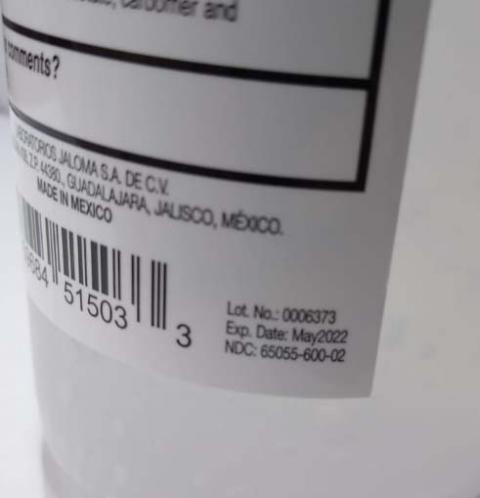 16.9 fl oz (1.06 pt)(500 mL) HPET plastic bottle Label & Expiration date