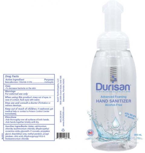 “Durisan Hand Sanitizer, 300 mL container, Front Label” & “Durisan Hand Sanitizer, 300 mL container, Back Label”