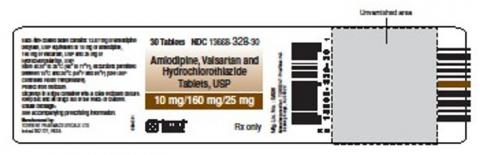 Label example, Torrent Amlodipine 10 + Valsartan 160 + HCTZ 25