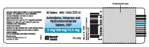 Label example, Torrent Amlodipine 5 + Valsartan 160 + HCTZ 12.5