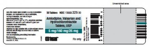 Label example, Torrent Amlodipine 5 + Valsartan 160 + HCTZ 25