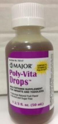 Major Pharmaceuticals Poly-Vita Drops, 50ML, 00904-5099-50, ALL LOTS.jpg