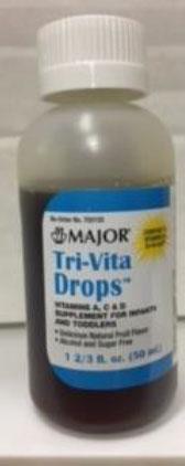 Major Pharmaceuticals Tri-Vita Drops, 50ML, 00904-6274-50, ALL LOTS.jpg