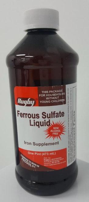 Rugby Ferrous Sulfate Elixir, 473ML, 00536-0650-85, ALL LOTS.jpg