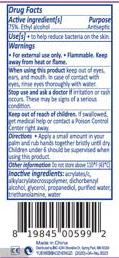 Rx Thrifty White Pharmacy wash-free hand sanitizer 300 ml  back label
