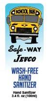 Safe-Way Jevco hand sanitizer 100 ml front label
