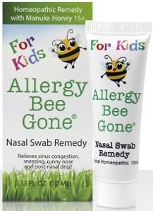 Packaging for Allergy Bee Gone for Kids Nasal Swab Remedy