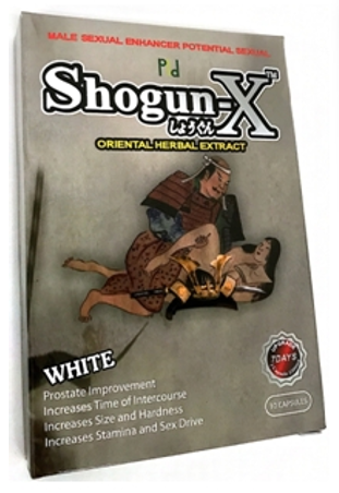 Front of package, Shogun-X 7000