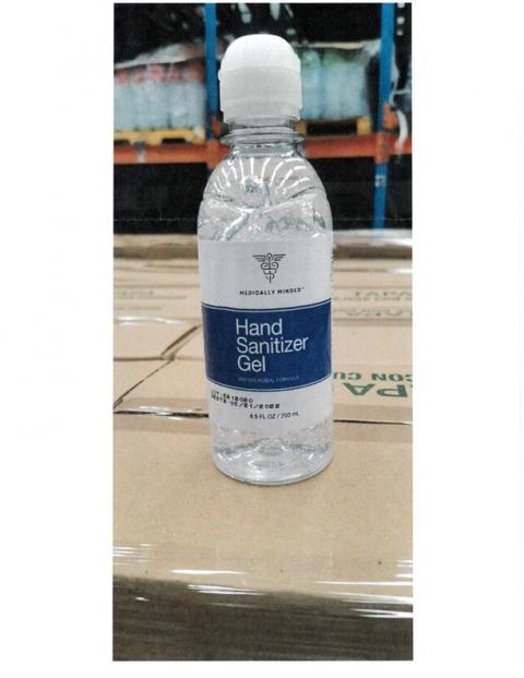 Medically Minded hand sanitizer gel, 8.5 oz / 250 ml