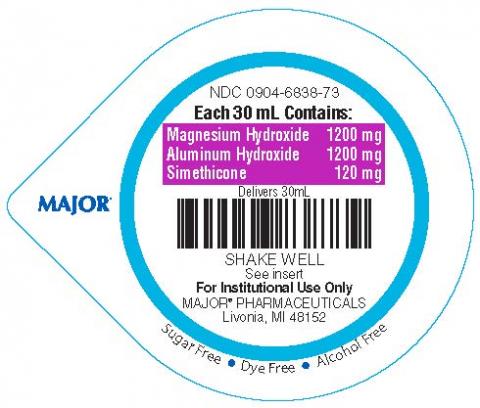 Product Lid, Major Magnesium Hydroxide 1200mg Aluminum Hydroxide 1200mg Simethicone 120mg, For Institutional Use Only