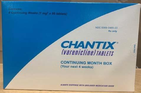 Label – Chantix (varenicline) Tablets, 1 mg., CONTINUING MONTH BOX, (Your next 4 weeks)
