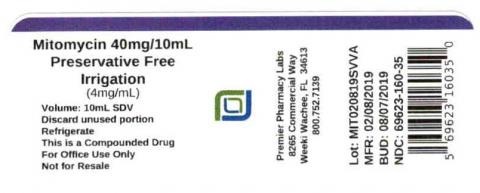 Mitomycin 40mg/10mL, Preservative Free, Irrigation (4mg/mL), Premier Pharmacy Labs