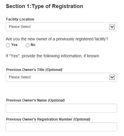 Food Facility Registration Step-by-Step Instructions Figure 5
