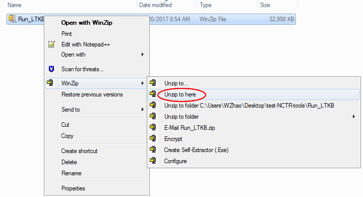 Download and Run EADB/EAKB zip file step 1