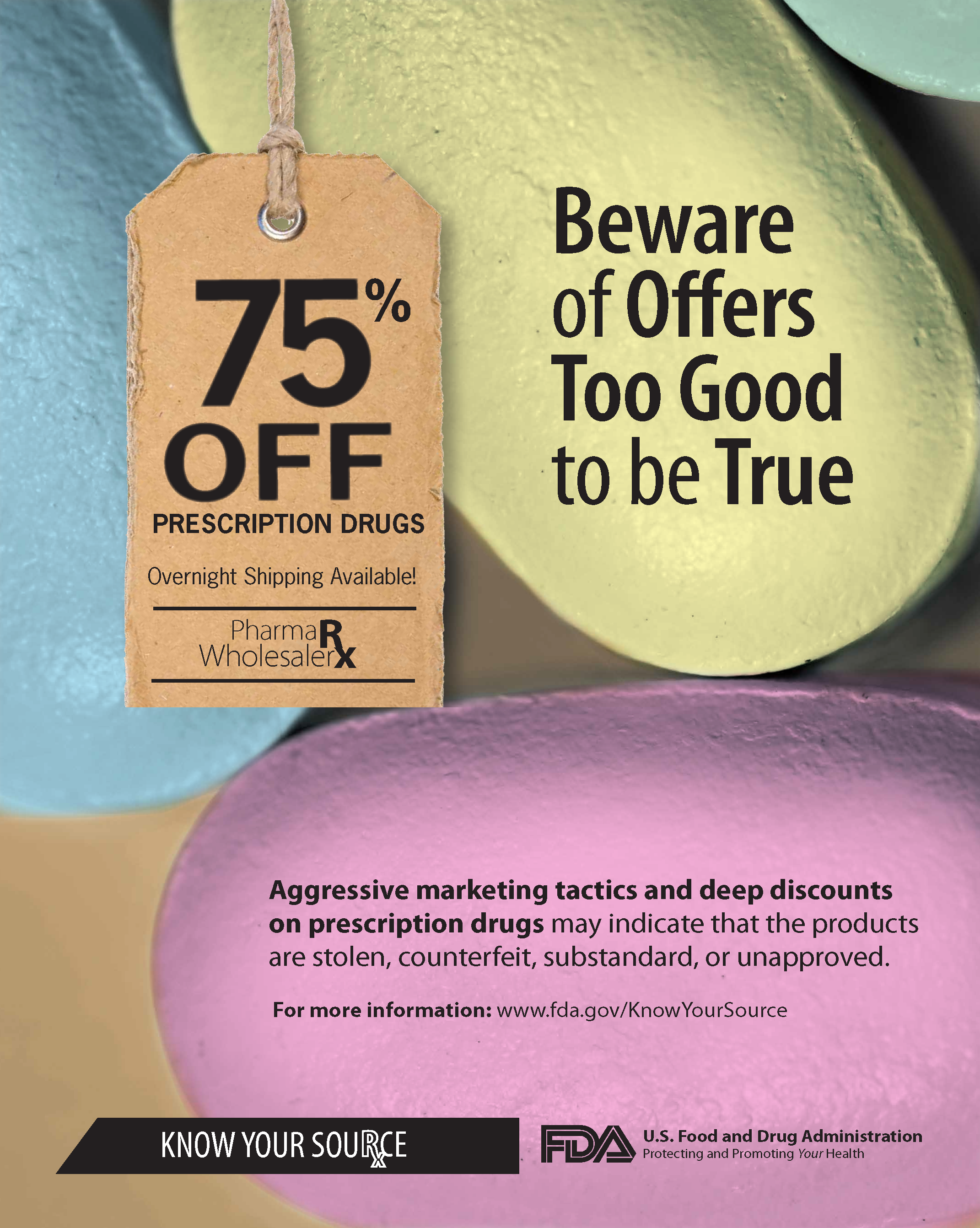 Beware of Offers Too Good to be True flyer