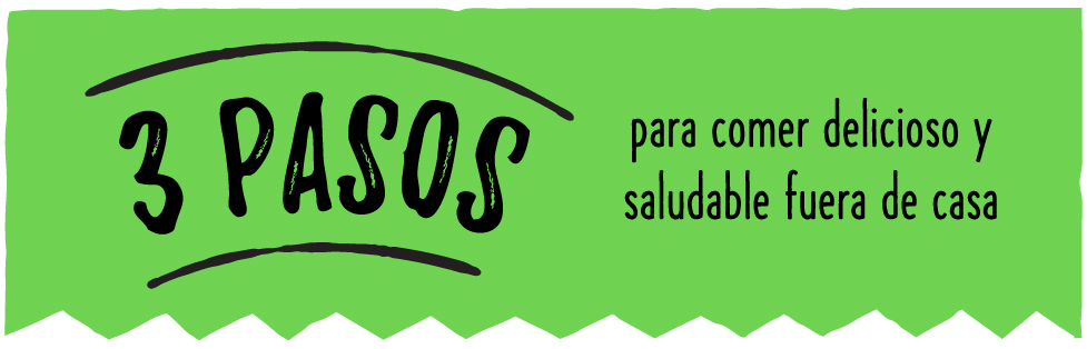 3 Pasos para comer delicioso y saludable fuera de casa