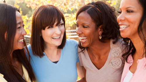 Group of women smiling