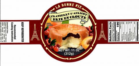 La Bonne Vie Cranberry Baked Brie
