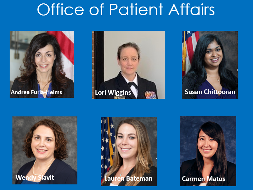Office of Patient Affairs team member names and photos