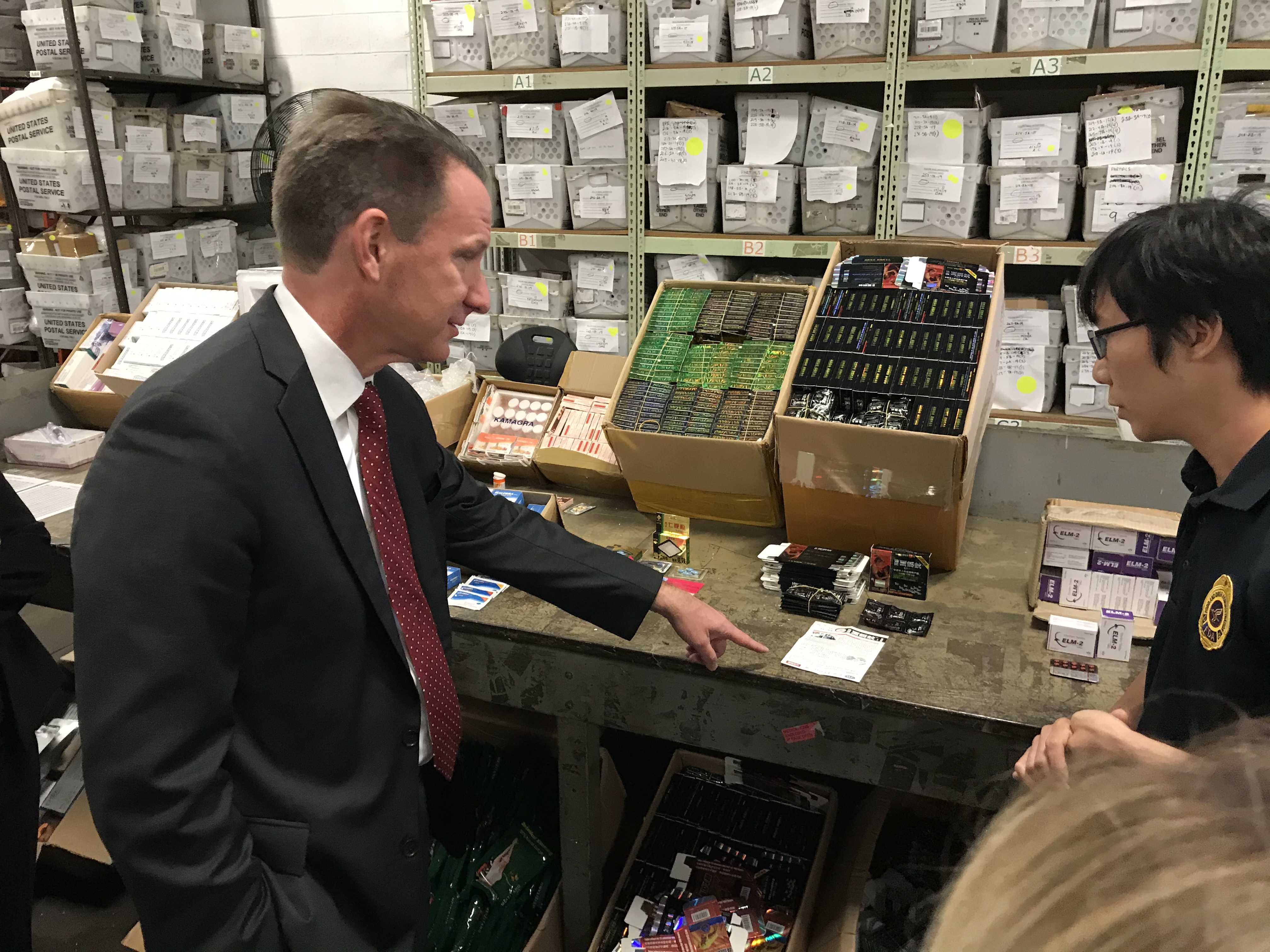 Acting FDA Commissioner Ned Sharpless, M.D., Visit to JFK/Secaucus International Mail Facilities