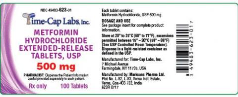 “Label, Time-Cap Labs, Inc. Metformin Hydrochloride 500mg tablets”