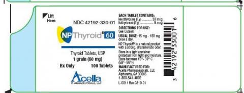 Photo 3: Labeling, NP Thyroid 60