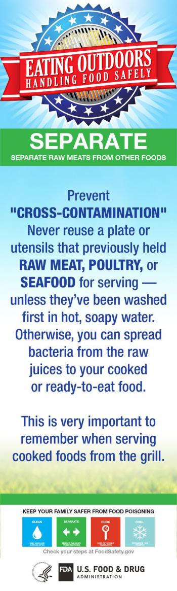 Food Safety While Eating Outdoors - Separate (Infographic)