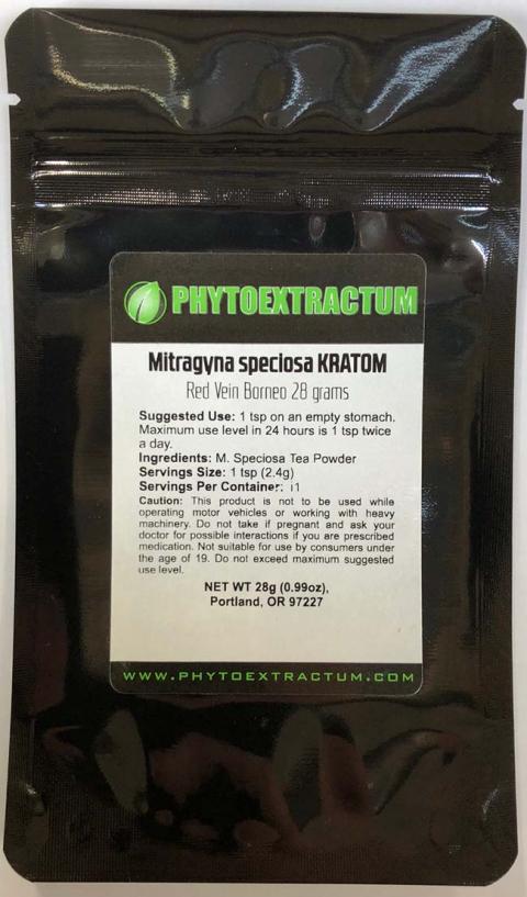 "PHYTOEXTRACTUM MITRAGYNA SPECIOSA KRATOM RED VEIN BORNEO 28G"