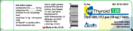 Labeling, NP Thyroid 120, professional sample