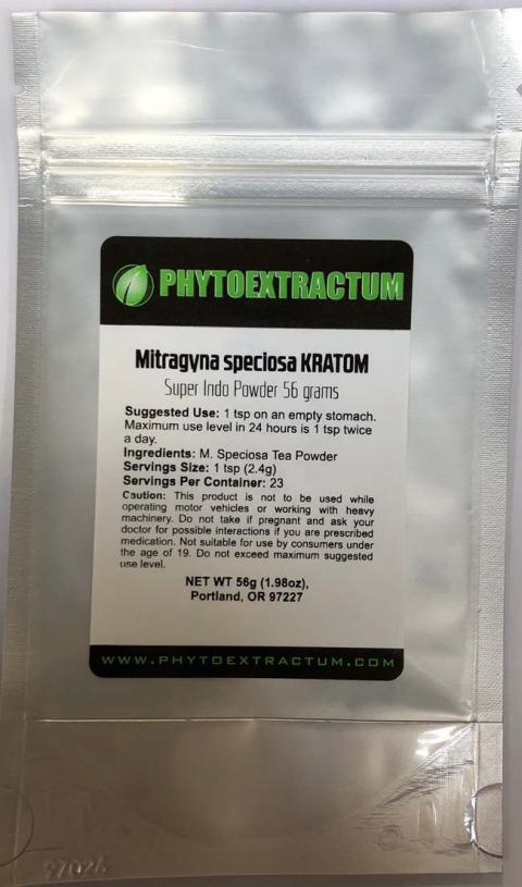 "PHYTOEXTRACTUM MITRAGYNA SPECIOSA KRATOM SUPER INDO POWDER 56G"