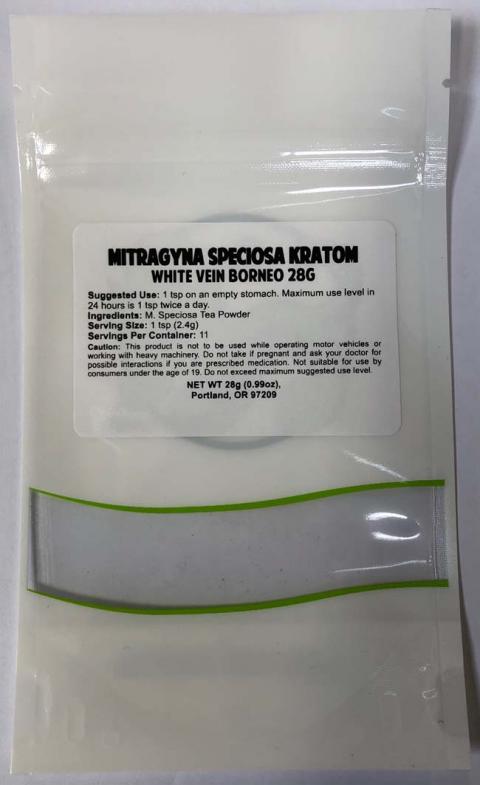 "MITRAGYNA SPECIOSA KRATOM WHITE VEIN BORNEO 28 G"