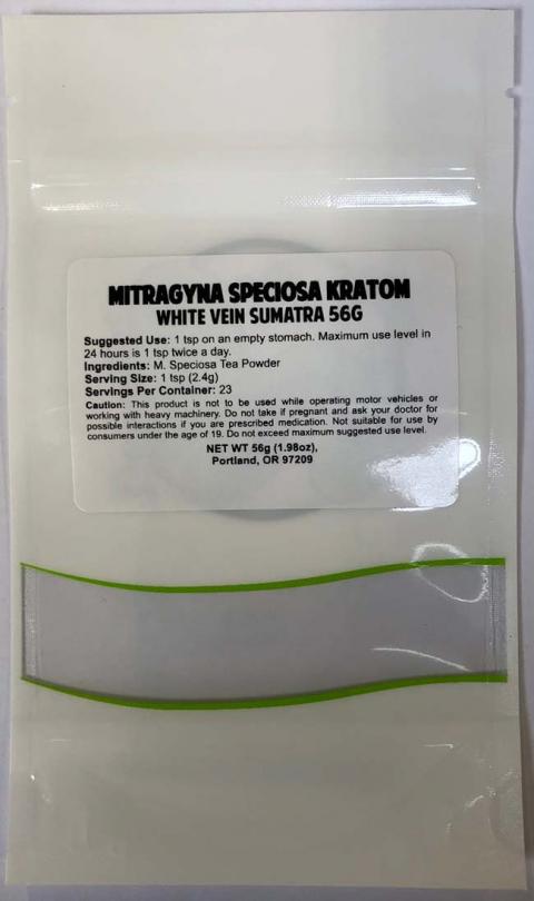 "MITRAGYNA SPECIOSA KRATOM WHITE VEIN SUMATRA 56 G"