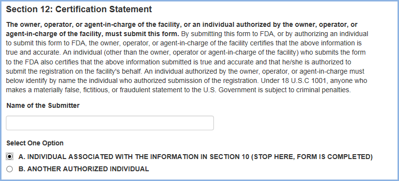 Food Facility Registration Step-by-Step Instructions Figure 18a