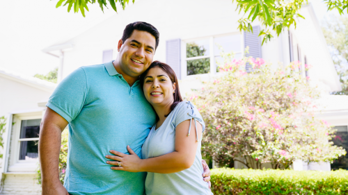 smiling couple