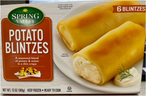 Spring Valley Potato Blintzes, Net Wt 13 oz