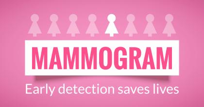 mammogram - early detection saves lives