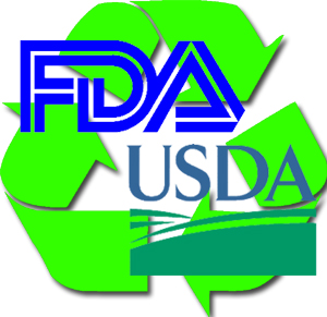 A logo noting the partnership between FDA and USDA