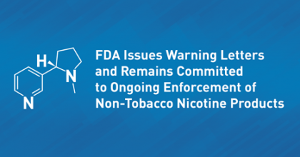 synthetic nicotine warning text