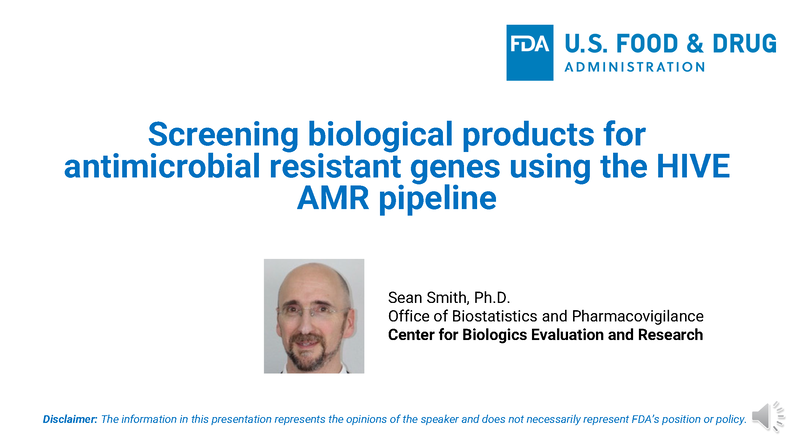 Screening biological products for antibiotic resistant genes using the HIVE ABR pipeline