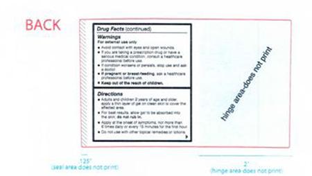 Product image, back of NeoRelif muscle cramping & restlessness, Feb 2017 through April 2018 Label Design