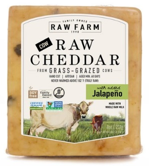 Raw Cheddar Jalapeno 8 oz block